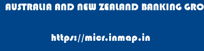 AUSTRALIA AND NEW ZEALAND BANKING GROUP LIMITED       micr code